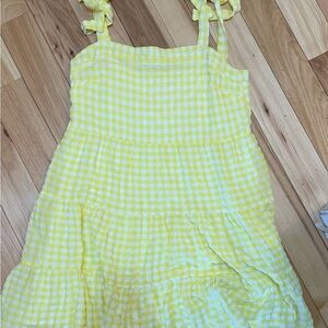 Yellow Gingham Women’s Dress